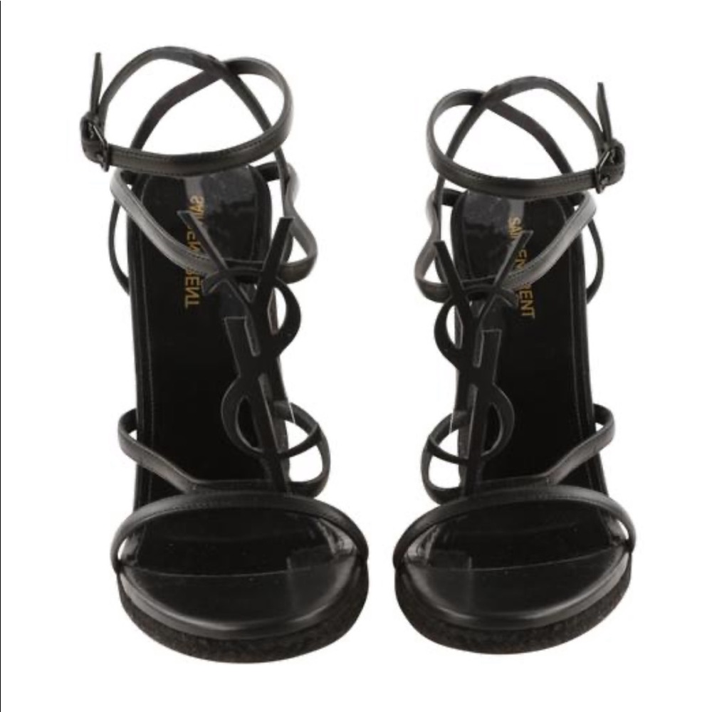 Black Cassandra YSL wedges